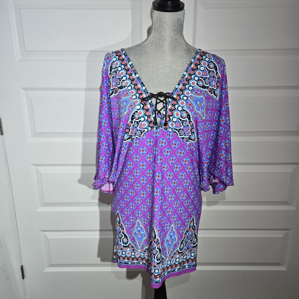 Nanette Lepore Vibrant Floral Patterned cover-up
